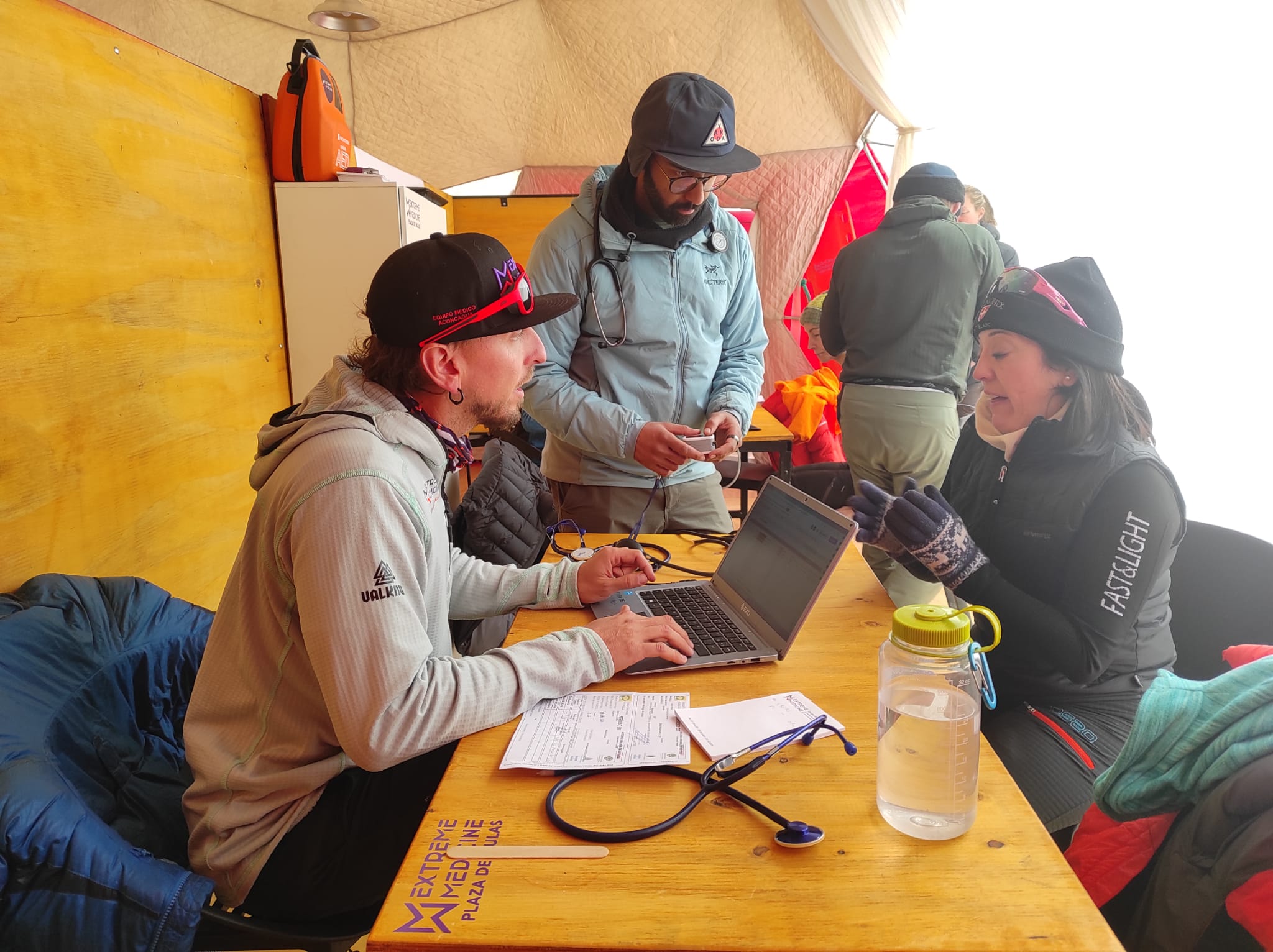 Descanso y revisión médica. Aconcagua