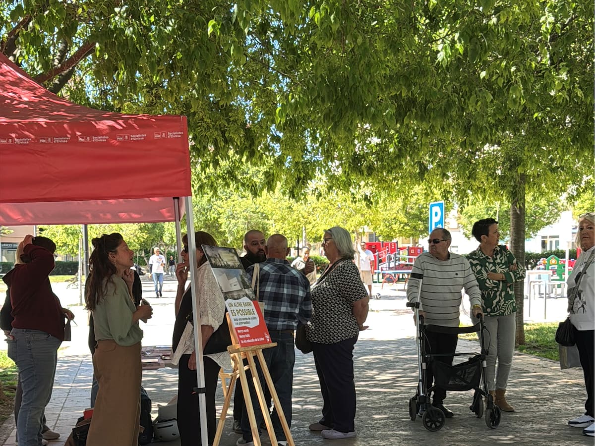 El PSOE de Ibiza inicia la campaña de recogida de firmas contra el aparcamiento proyectado en el barrio de sa Real