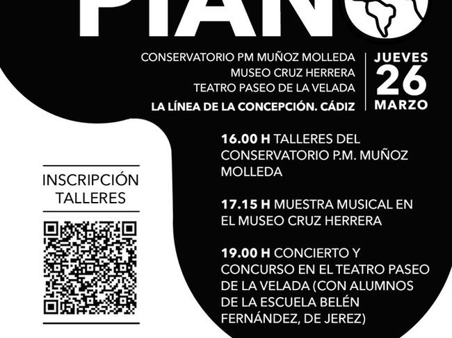 Cartel del Día Mundial del Piano