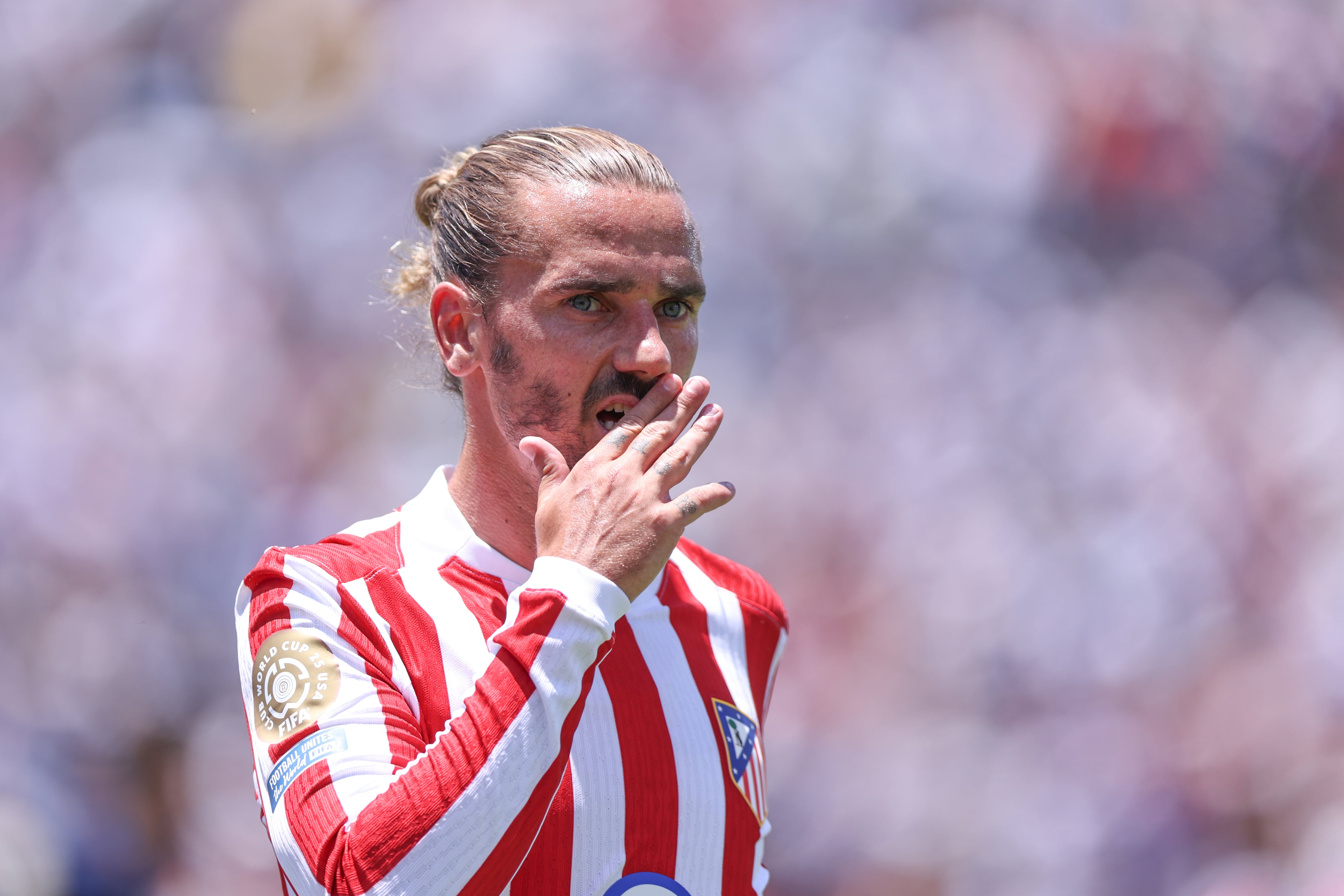 Antoine Griezmann, en el partido del Mundial de Clubes entre el PSG y el Atlético de Madrid