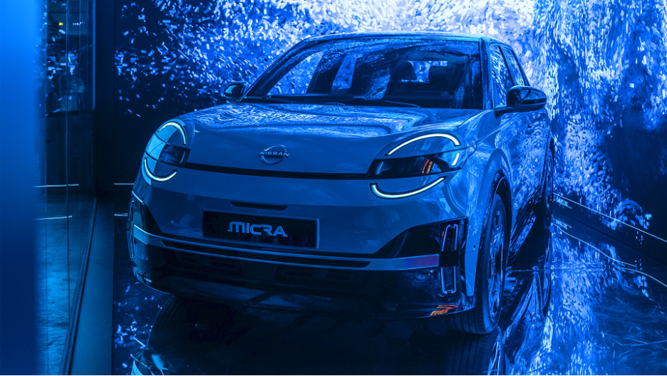 El Nissan MICRA 100% elèctric presentat a l'stand del festival Sónar