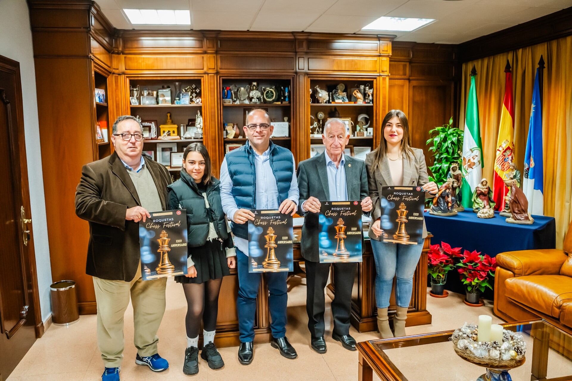 Presentación del gran evento del ajedrez en Roquetas de Mar.