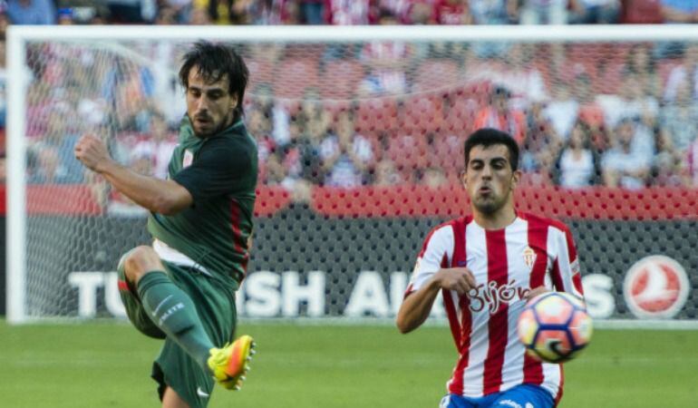 El Athletic fue claramente superado por el Sporting en El Molinón.