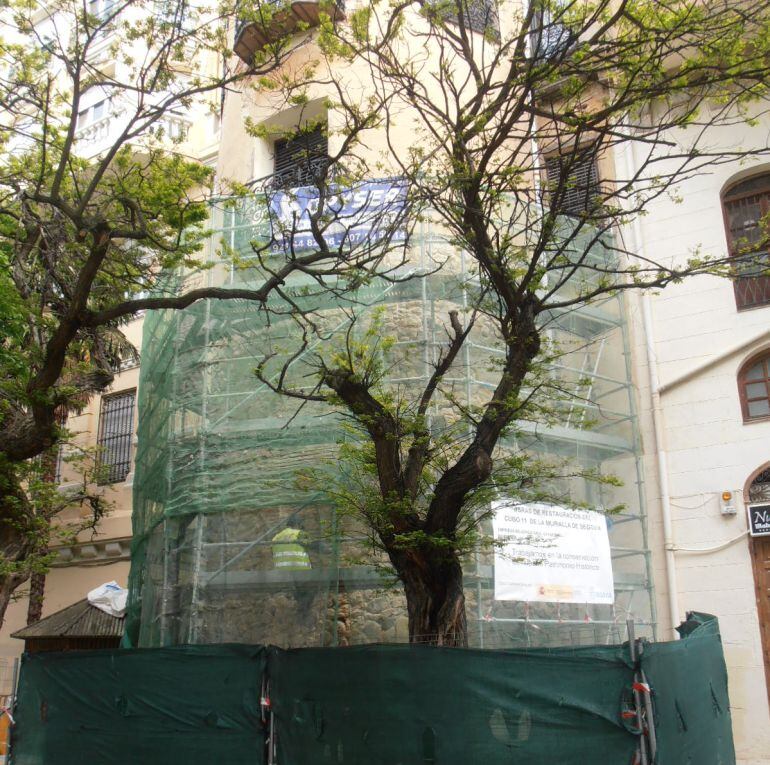 El cubo número 11 está situado en el paseo del Salón