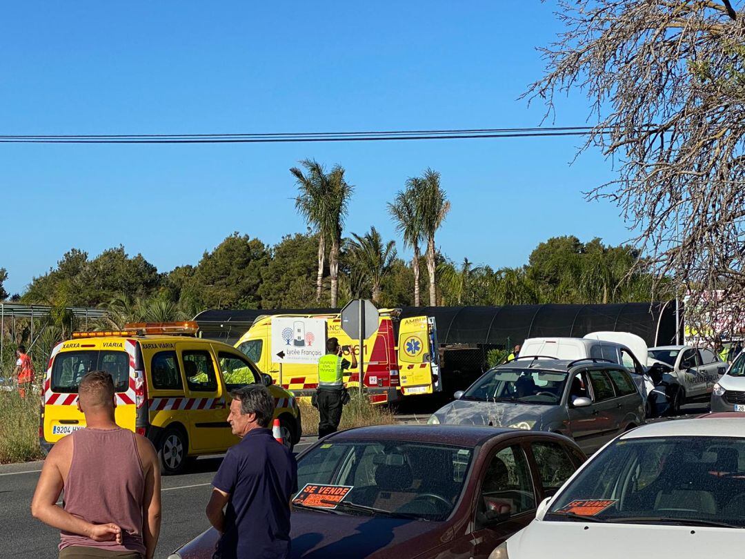 Imagen del accidente que se ha producido esta mañana