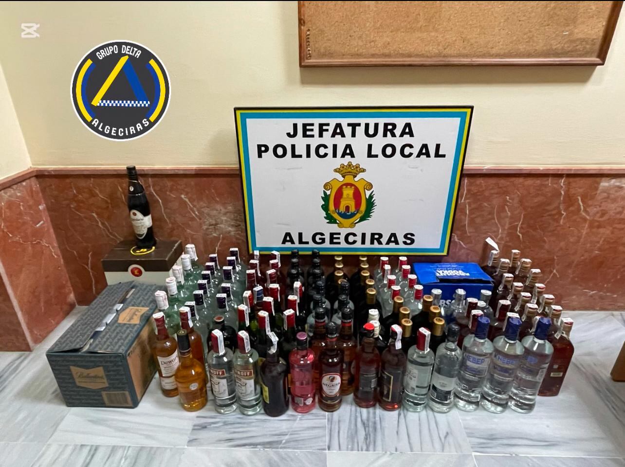 Bebidas intervenidas por la Policía