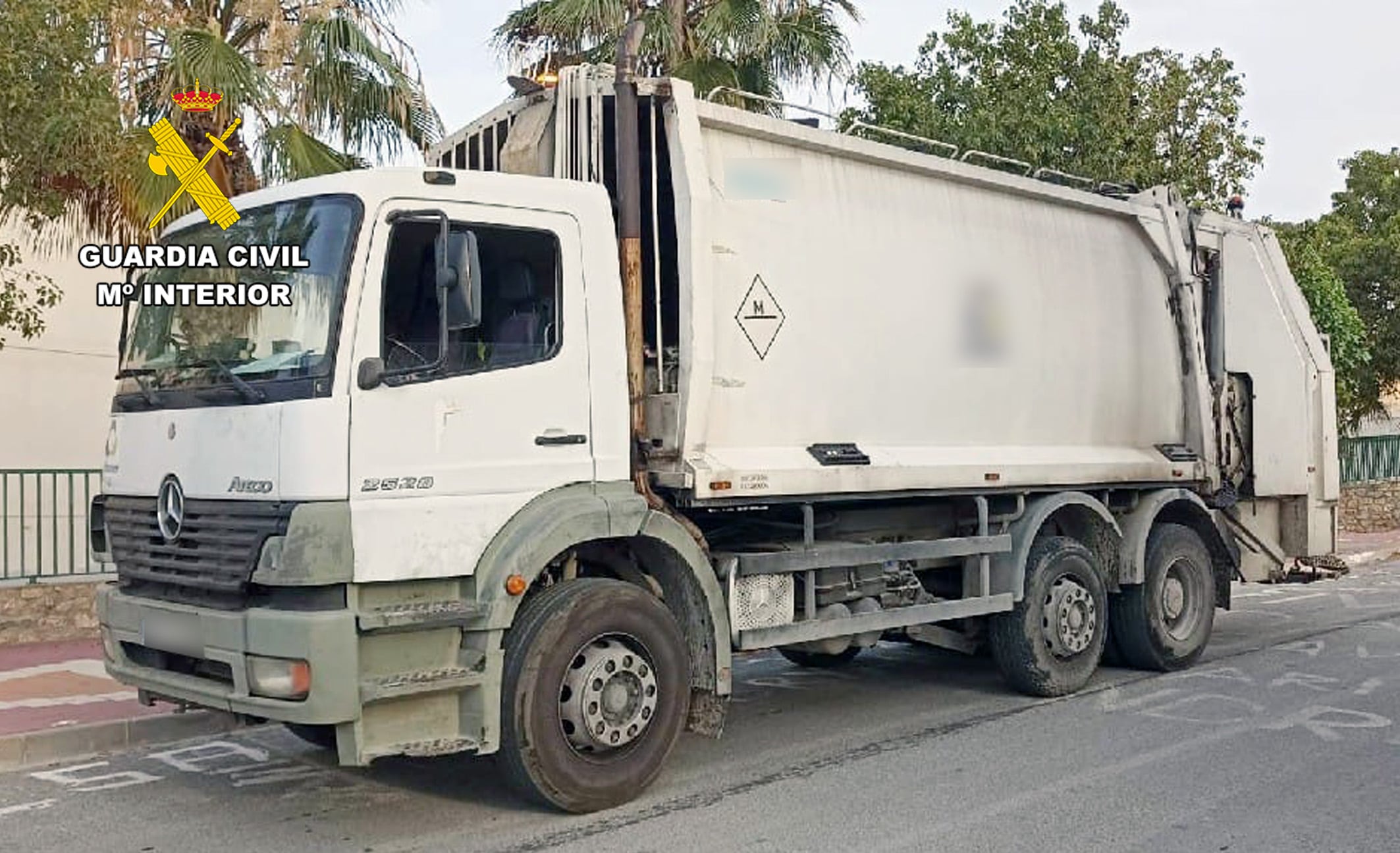 La Guardia Civil esclarece la sustracción del camión de la basura de Albudeite