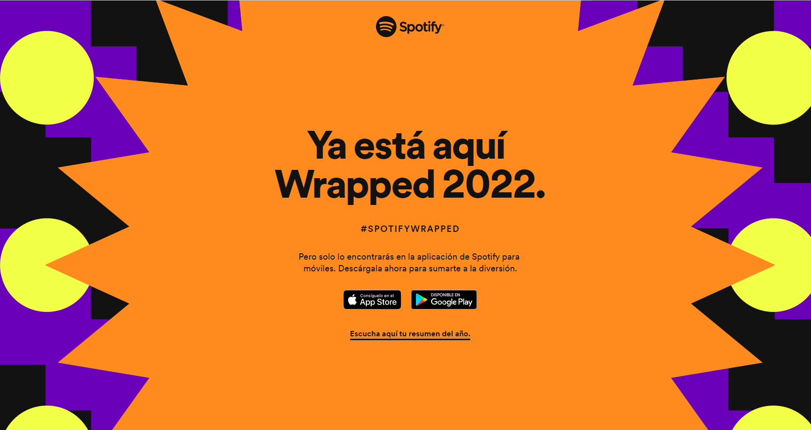 Cartel del Spotify Wrapped.