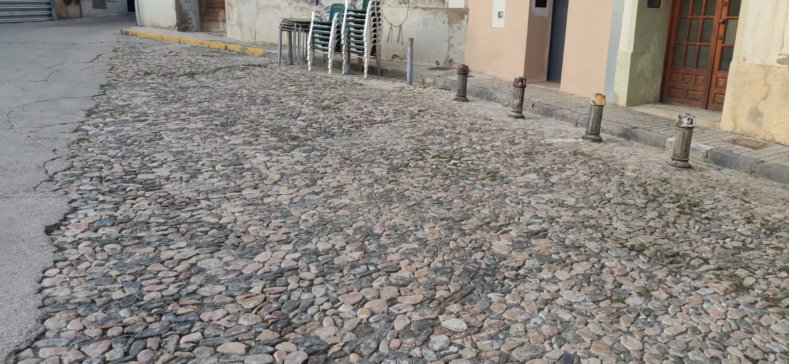 Plaza de La Moneda en el Casco histórico de Huesca