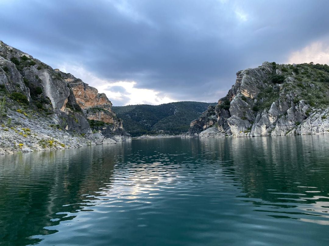 Boca del Infierno en el embalse de Entrepeñas