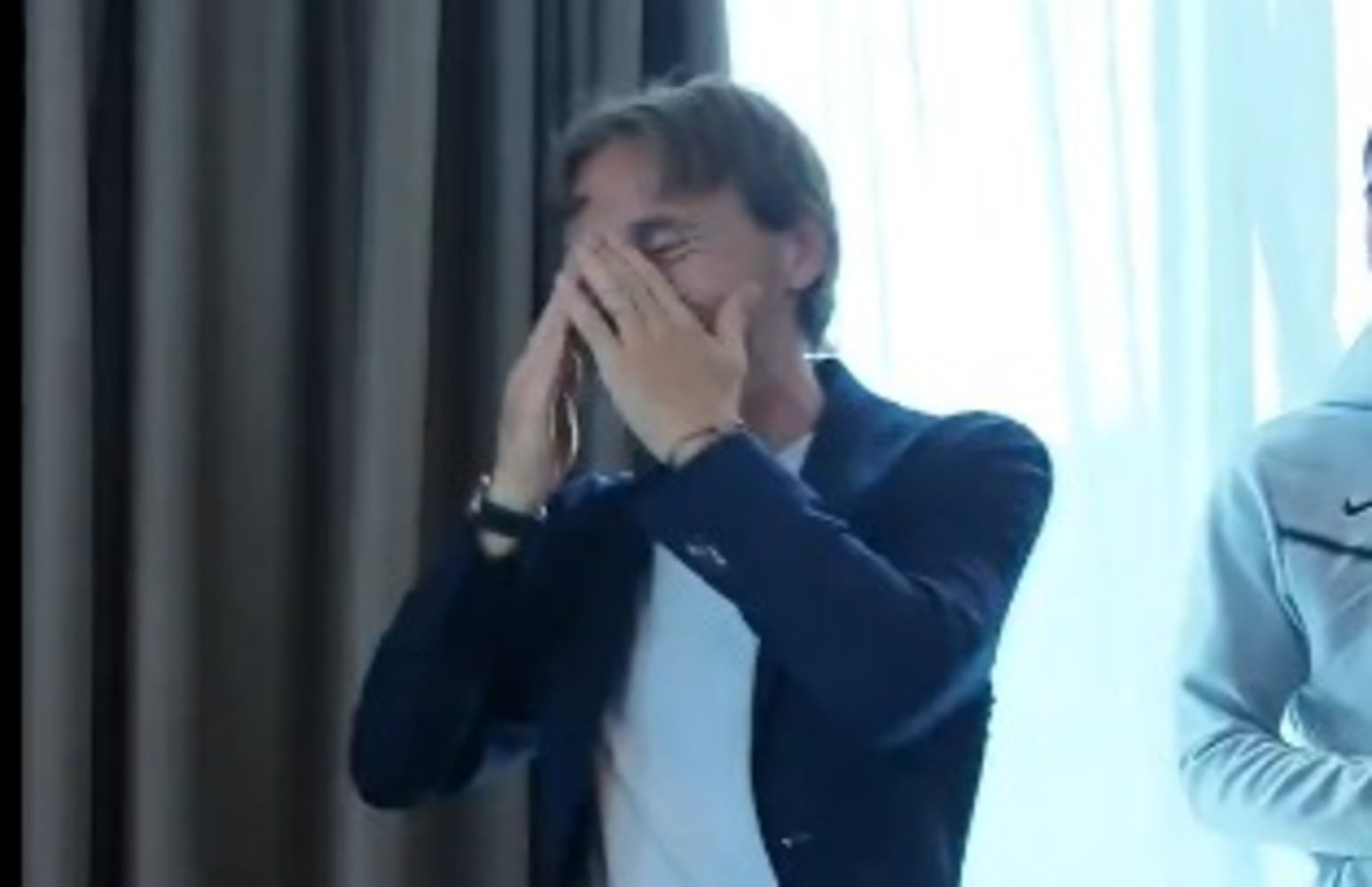 La reacción de Luka Modric a su llegada al hotel de concentración de Croacia