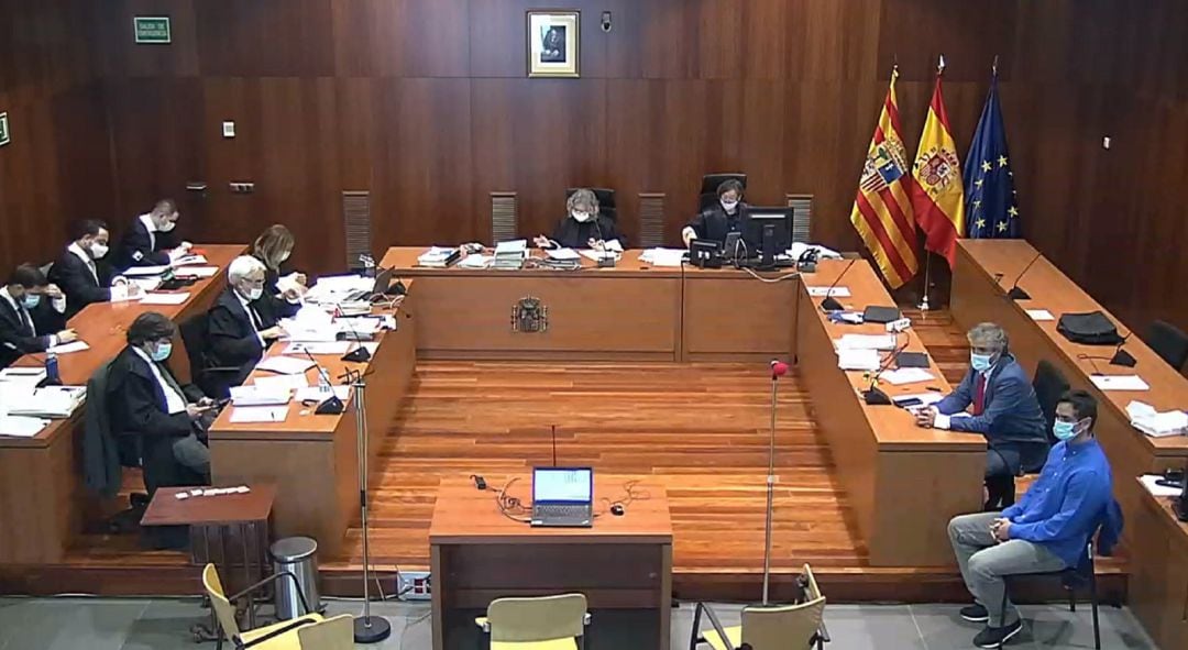 Cuarta sesión de la repetición del juicio de los tirantes en la Audiencia Provincial de Zaragoza