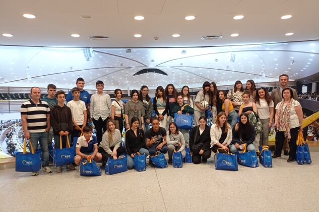 Visita de ambos colegios al Parlamento Europeo