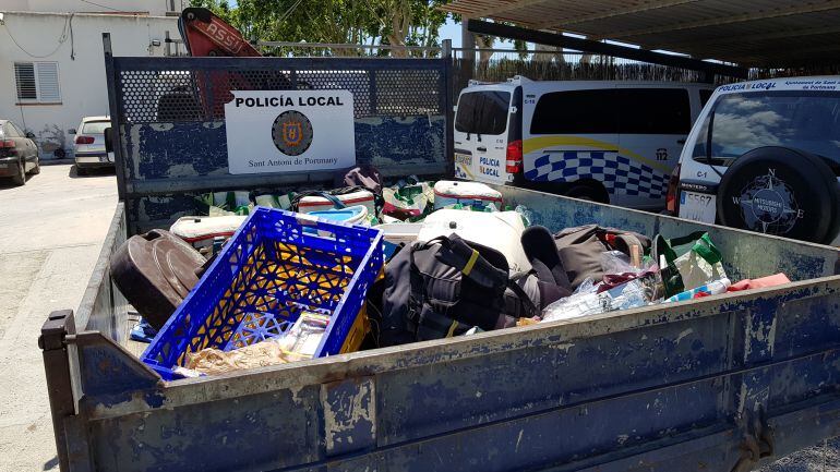 Imagen del material intervenido