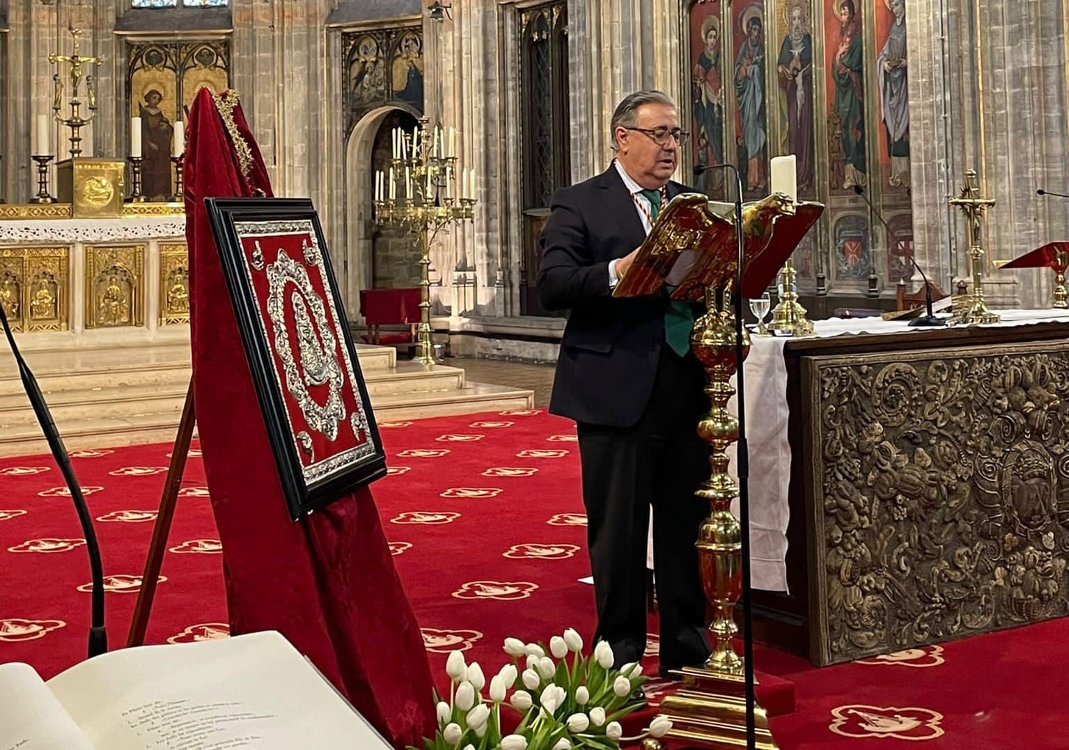 El que fuera alcalde de Sevilla Juan Ignacio Zoido fue el encargado de pronunciar el Pregón Rociero de la Hermandad de Bruselas