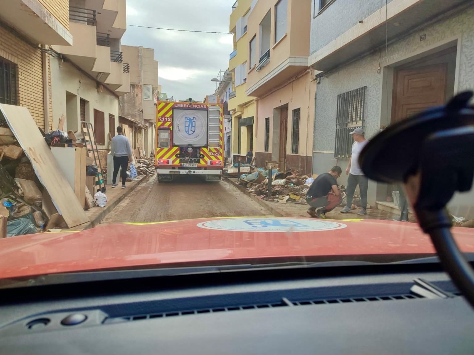 Unidades Arpa en la zona afectada