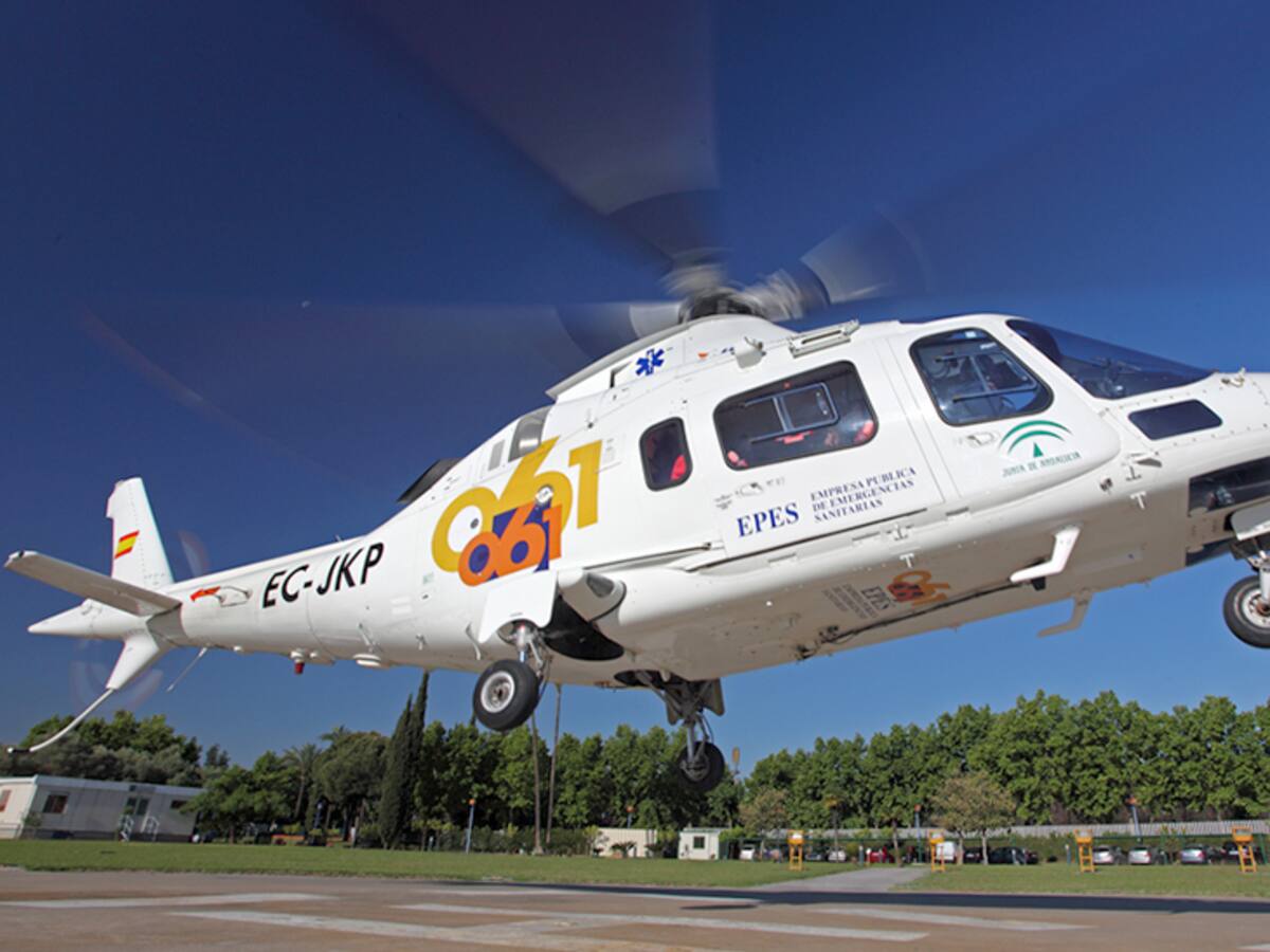 Un afectado por inhalación de humo en un incendio en un cortijo