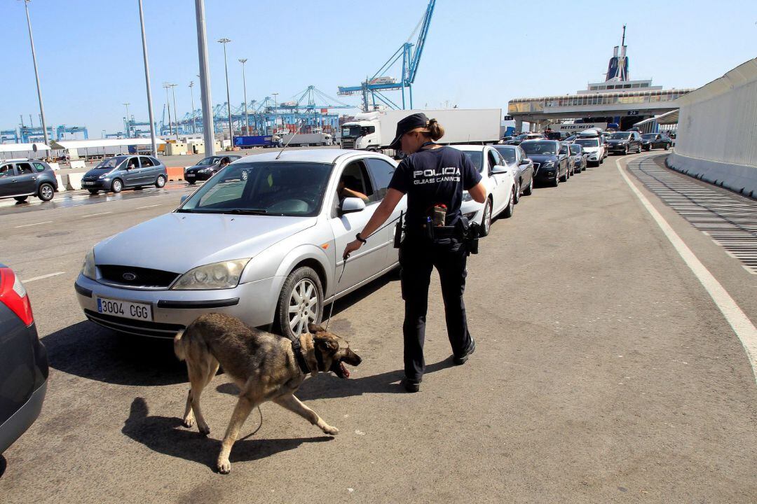 Una imagen de archivo de la Operación Paso del Estrecho en el Puerto de Algeciras.