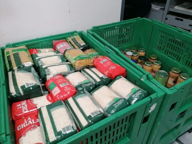 Alimentos recogidos en la campaña