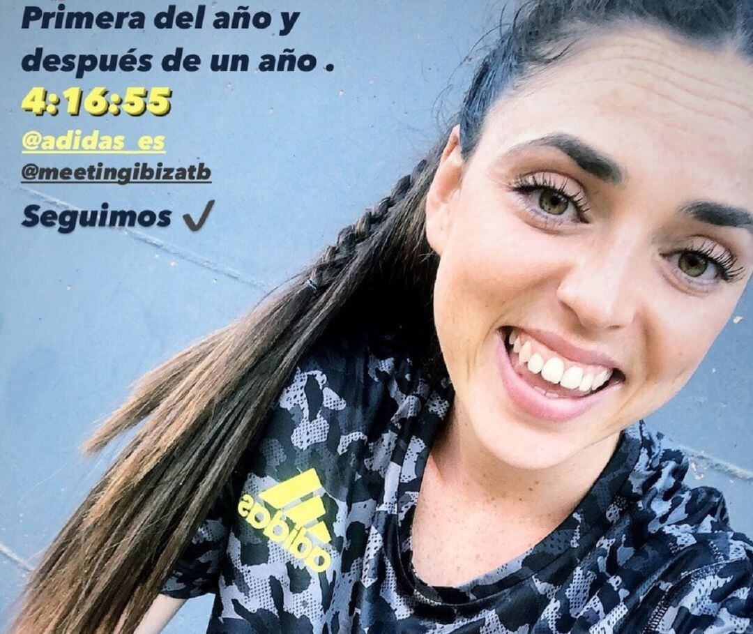 Celia Antón mostró su satisfacción tras la prueba en sus redes sociales.