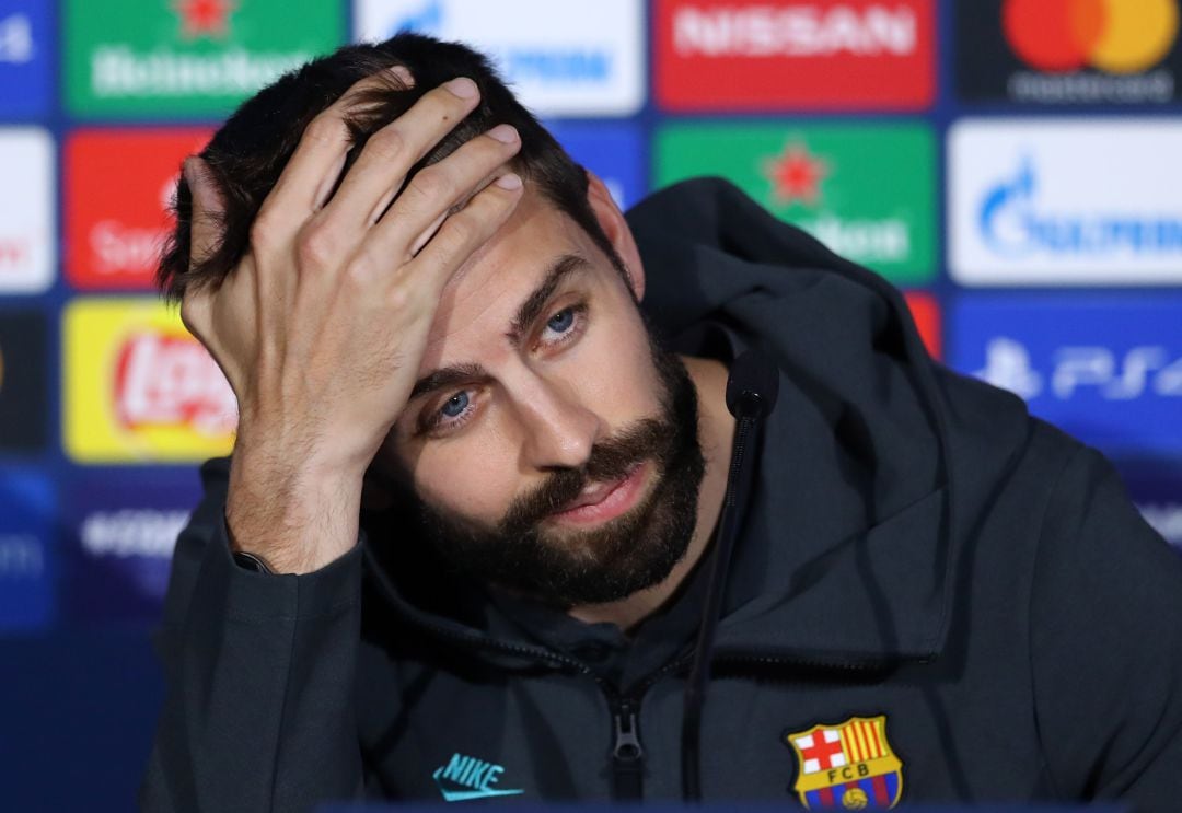 Gerard Piqué, en sala de prensa