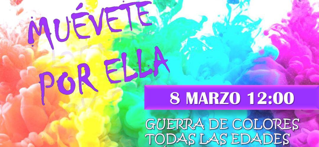 Cartel de la carrera &#039;Muévete por ella&#039;