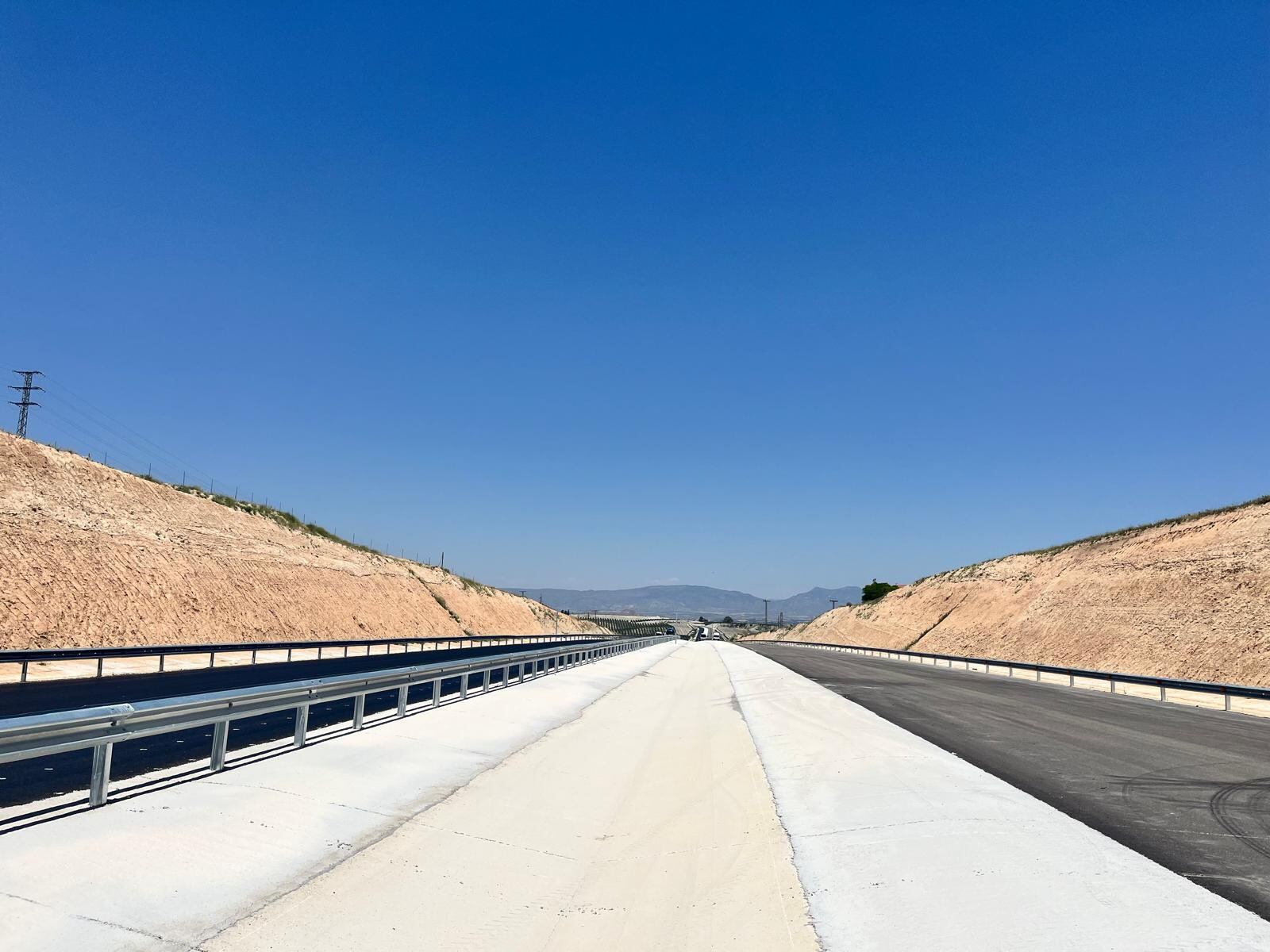 Imagen de las obras en el Arco Noroeste, en Murcia