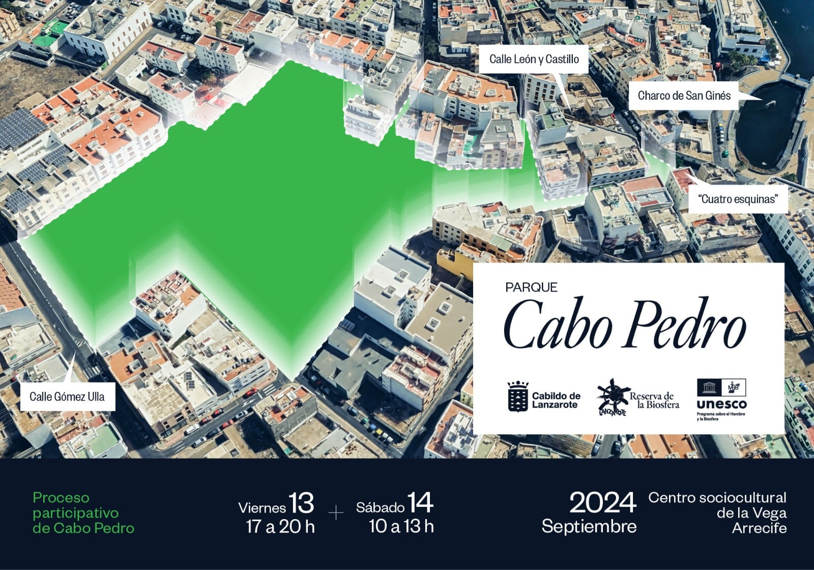 La Reserva de la Biosfera quiere que los ciudadanos decidan el uso de la parcela de Cabo Pedro, en Arrecife.