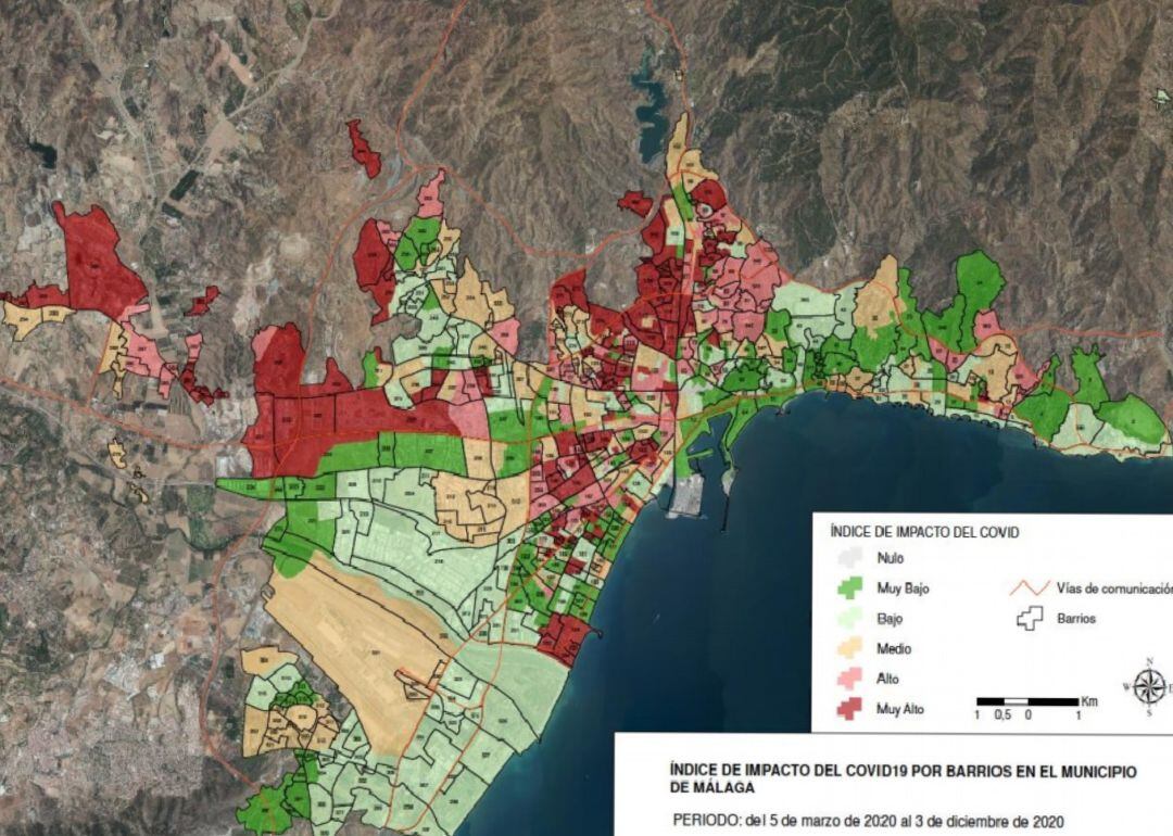 El Covid se ceba en Málaga en los barrios más vulnerables y masificados