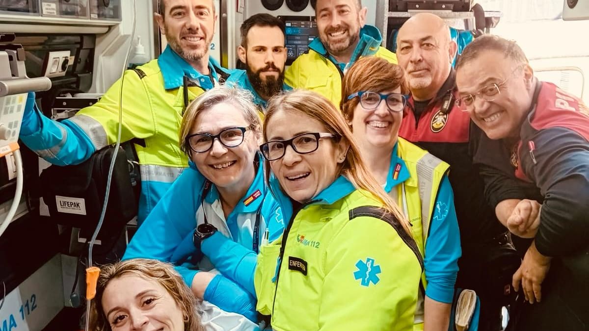 El 112 asiste un parto en un piso de Pinto