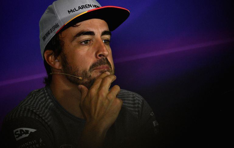Fernando Alonso, en la rueda de prensa del Gran Premio de España de Fórmula 1.