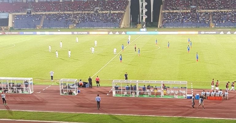 Francia y España, en su partido del Mundial sub-17.