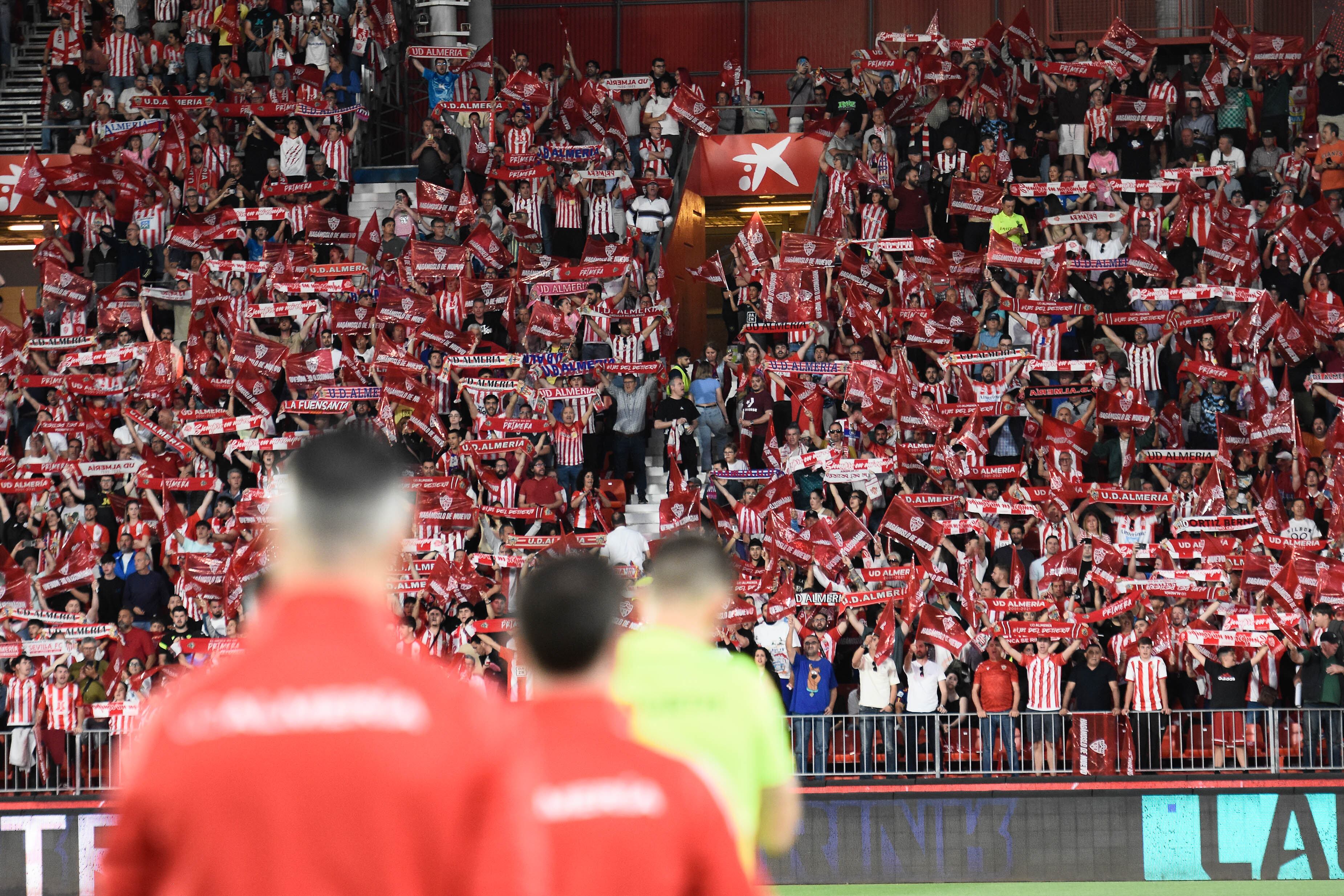 El Almería tuvo 16.205 espectadores ante el Málaga.