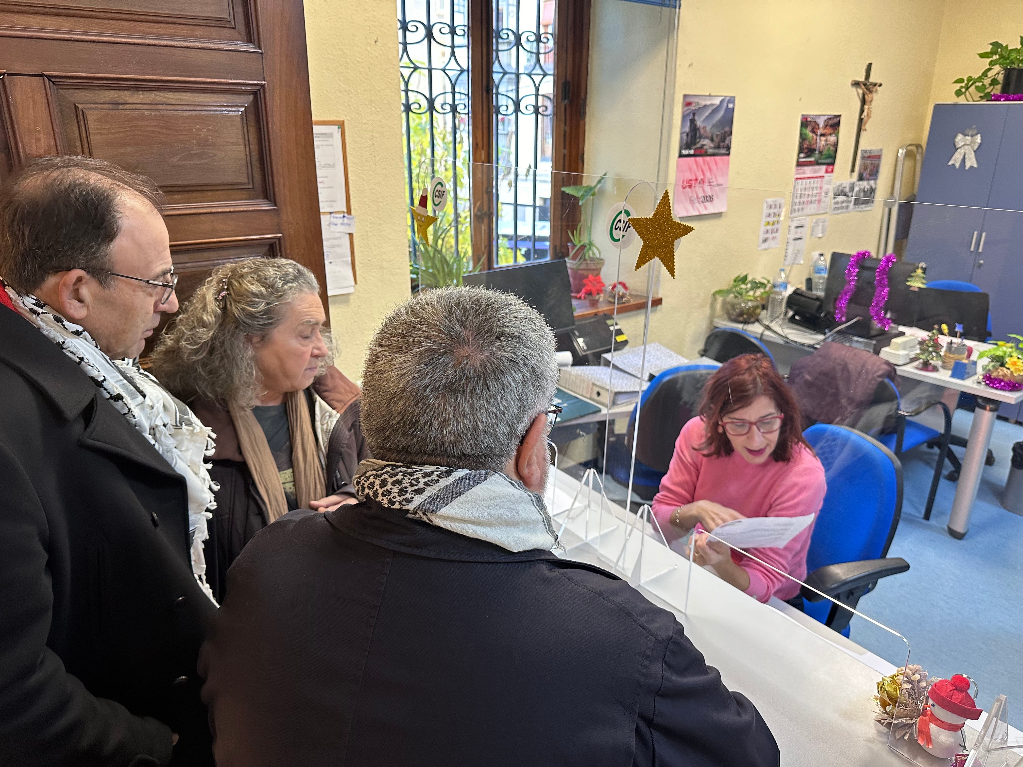 La Plataforma Jaén con Palestina registra una petición para conceder la Medalla de la Ciudad a UNRWA