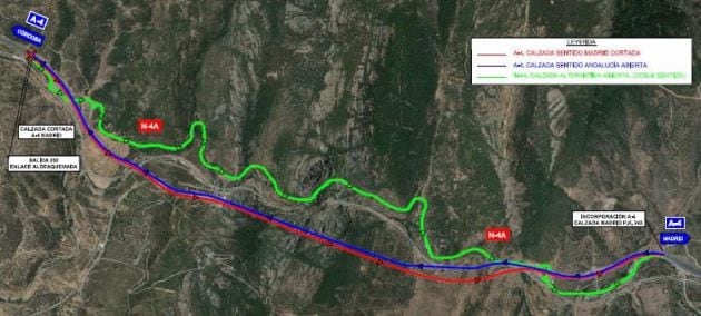 Las alternativas al corte de tráfico en el túnel de &quot;El Corzo&quot;, entre las provincias de Ciudad Real y Jaén