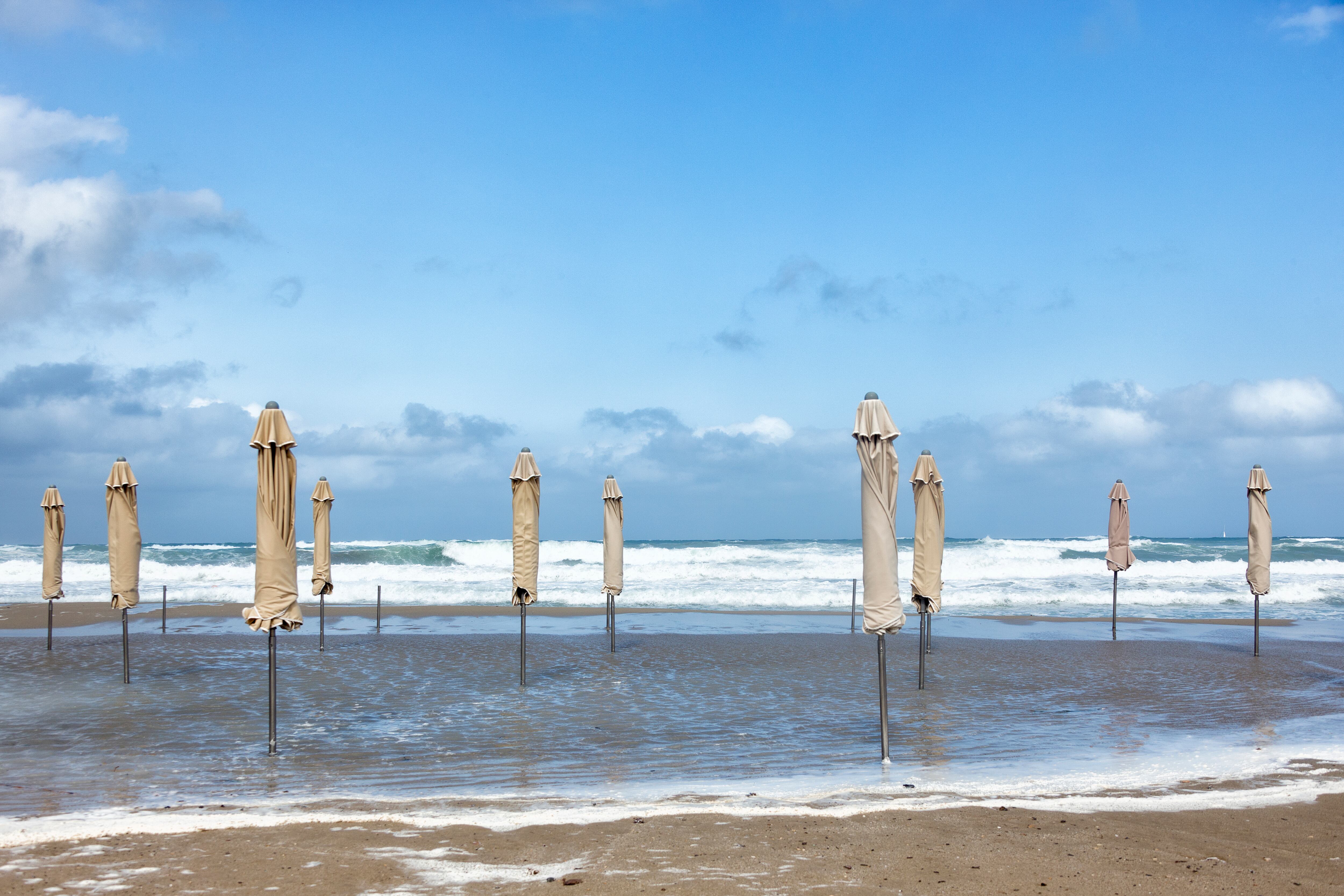 Tormenta de verano en la playa alicantina de Xàbia