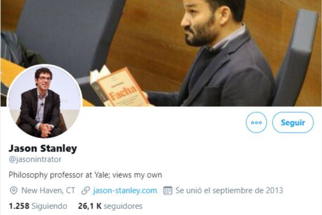 Perfil oficial de Twitter del autor del libro 'Facha'