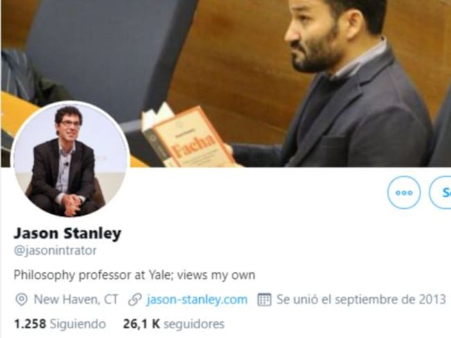 Perfil oficial de Twitter del autor del libro 'Facha'