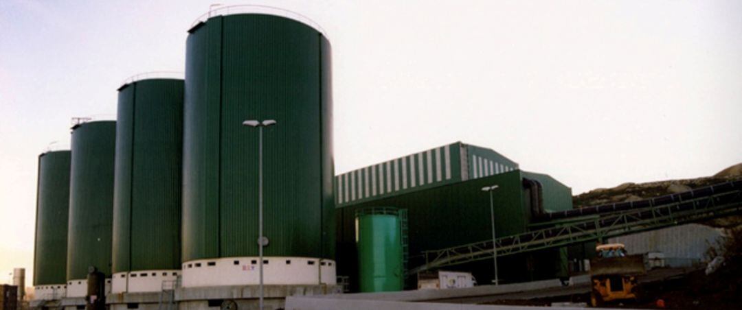 Biodigestores de la planta de basuras de Nostián