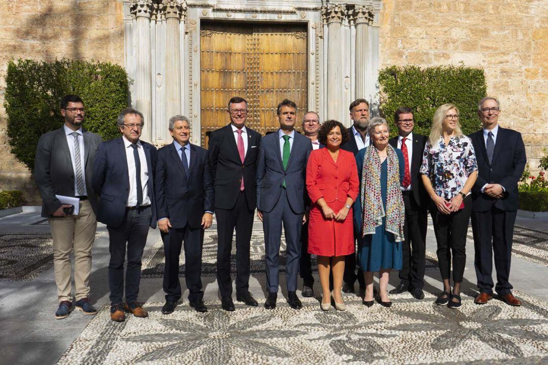 Rectores de las universidades participantes en la alianza europea Arqus constituida en la Universidad de Granada