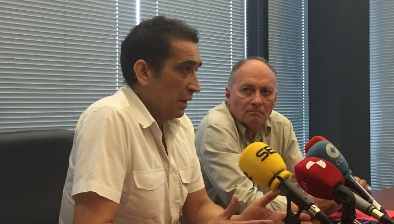 Vicente Andrés (CCOO) y Faustino Temprano (UGT)