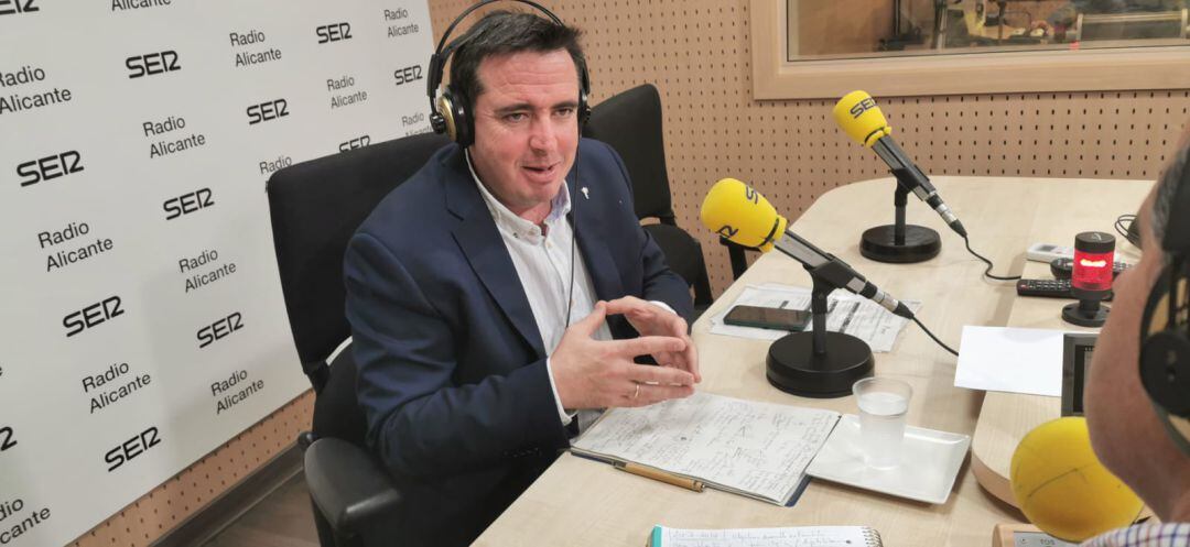 Herick Campos, durante un momento de la entrevista 