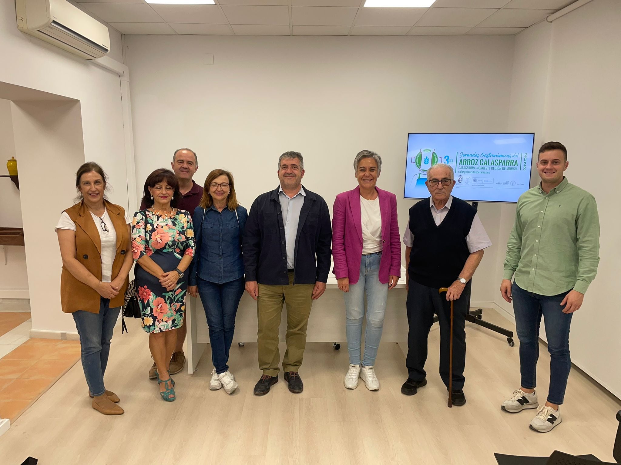 Durante la presentación en el ayuntamiento de las III Jornadas Gastronómicas del Arroz de Calasparra