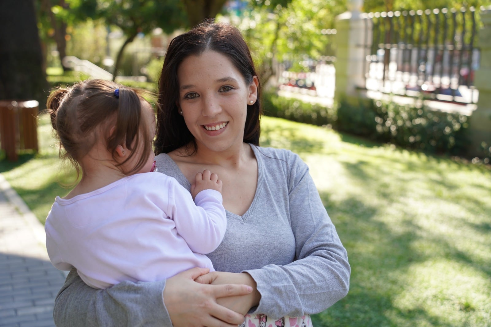 Madre con discapacidad en Afanias