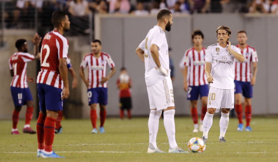 El último derbi madrileño entre Atlético y Real Madrid