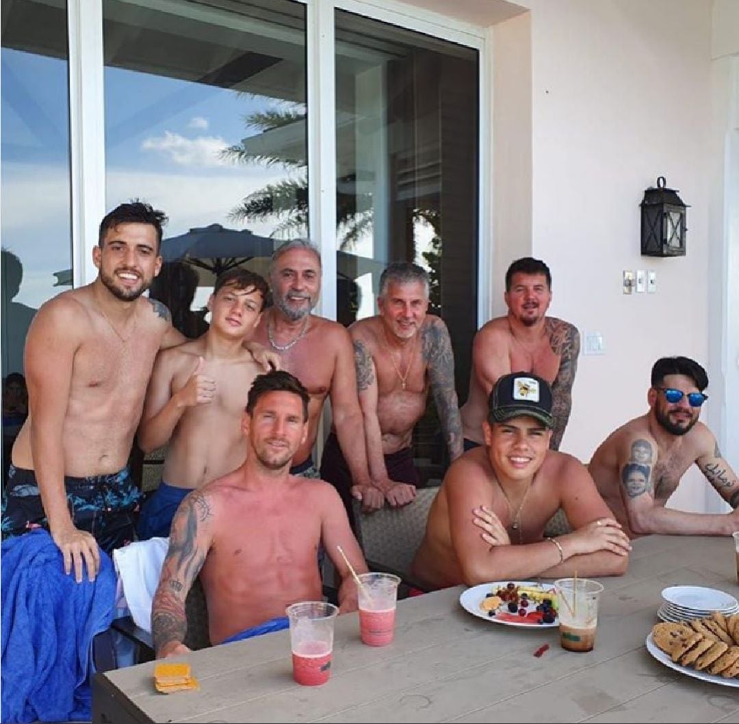 Leo Messi, durante sus vacaciones