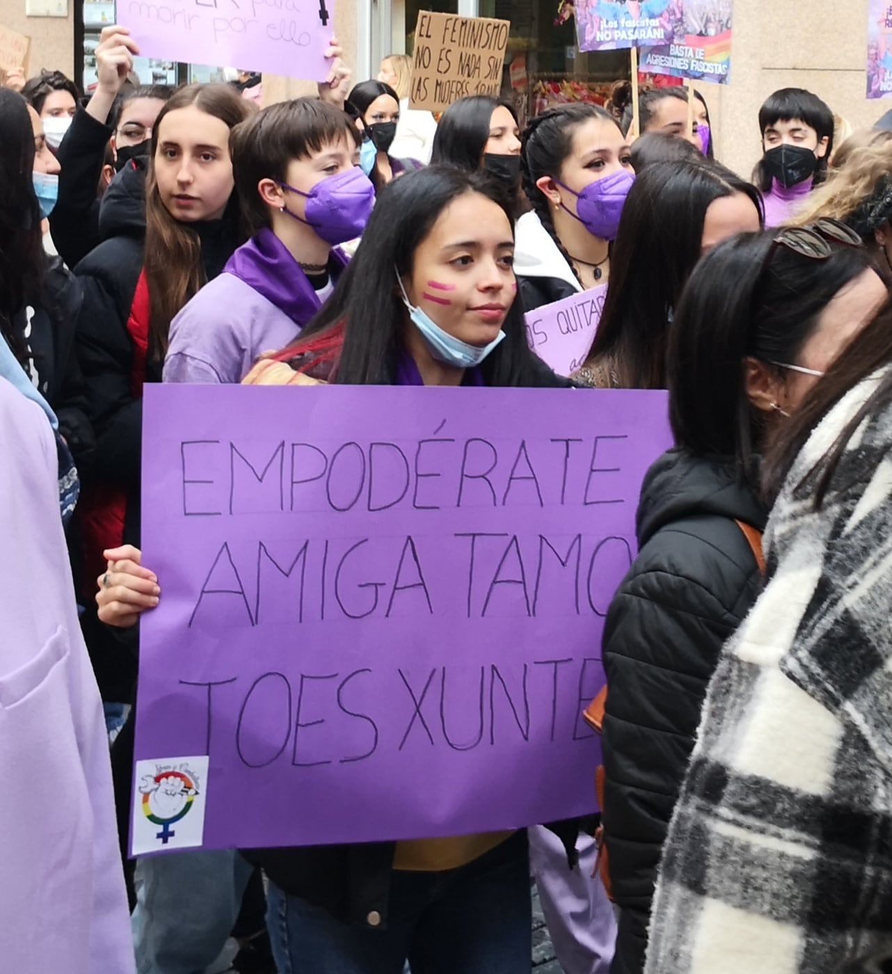 Concentración en Oviedo por el 8M.