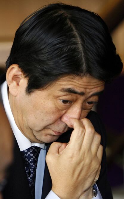 El todavía primer ministro japonés Shinzo Abe