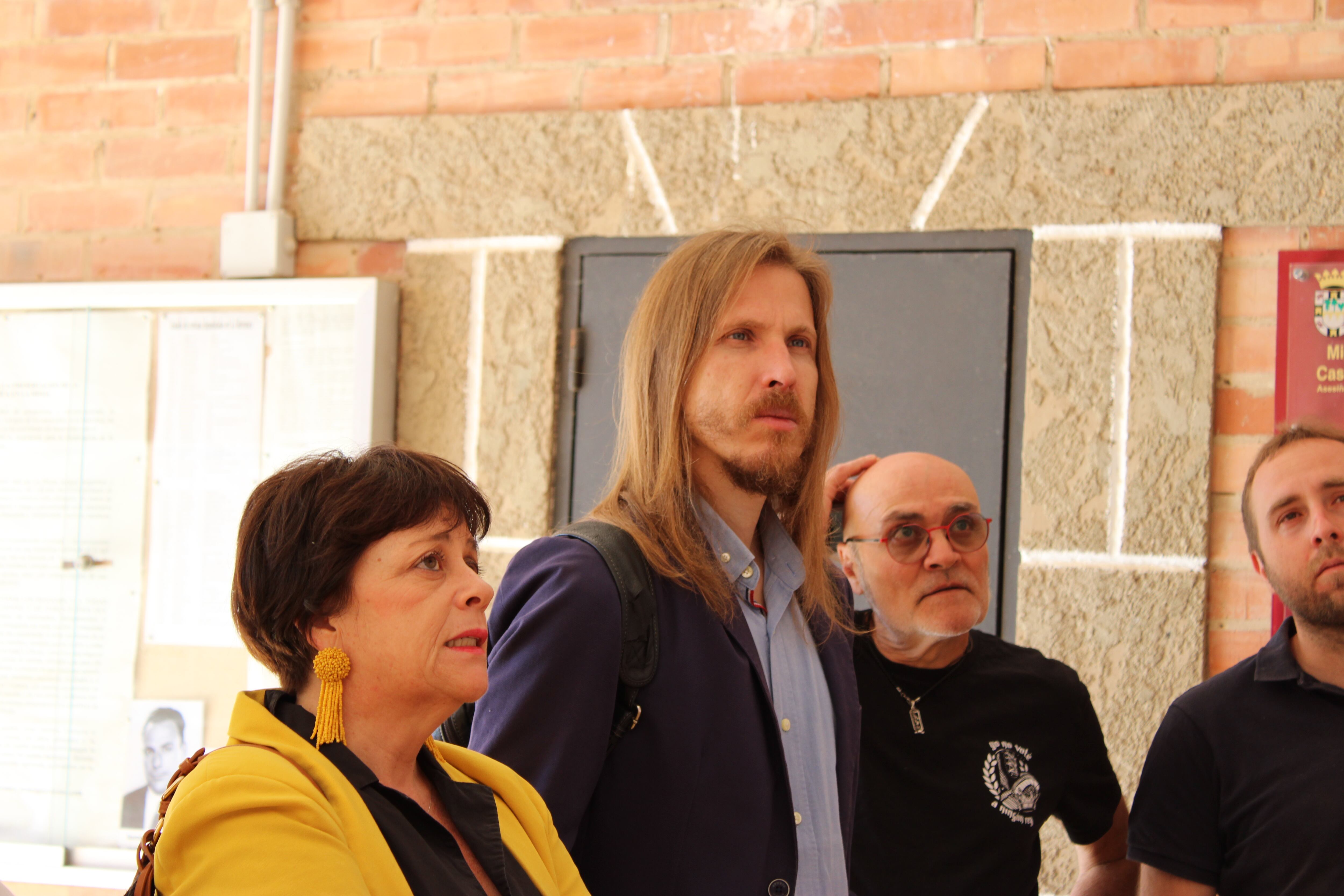 Pablo Fernández en su visita a La Barranca