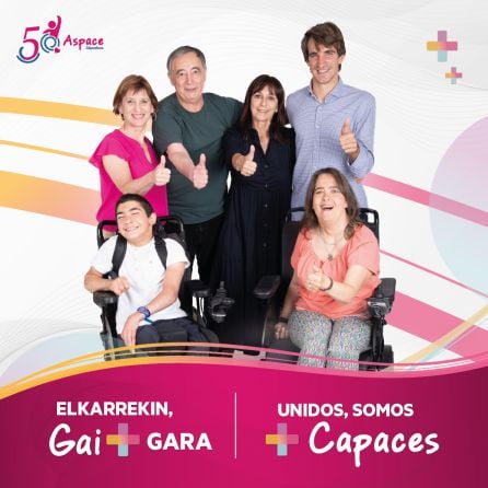 Campaña de Aspace Gipuzkoa con motivo de su 50º aniversario